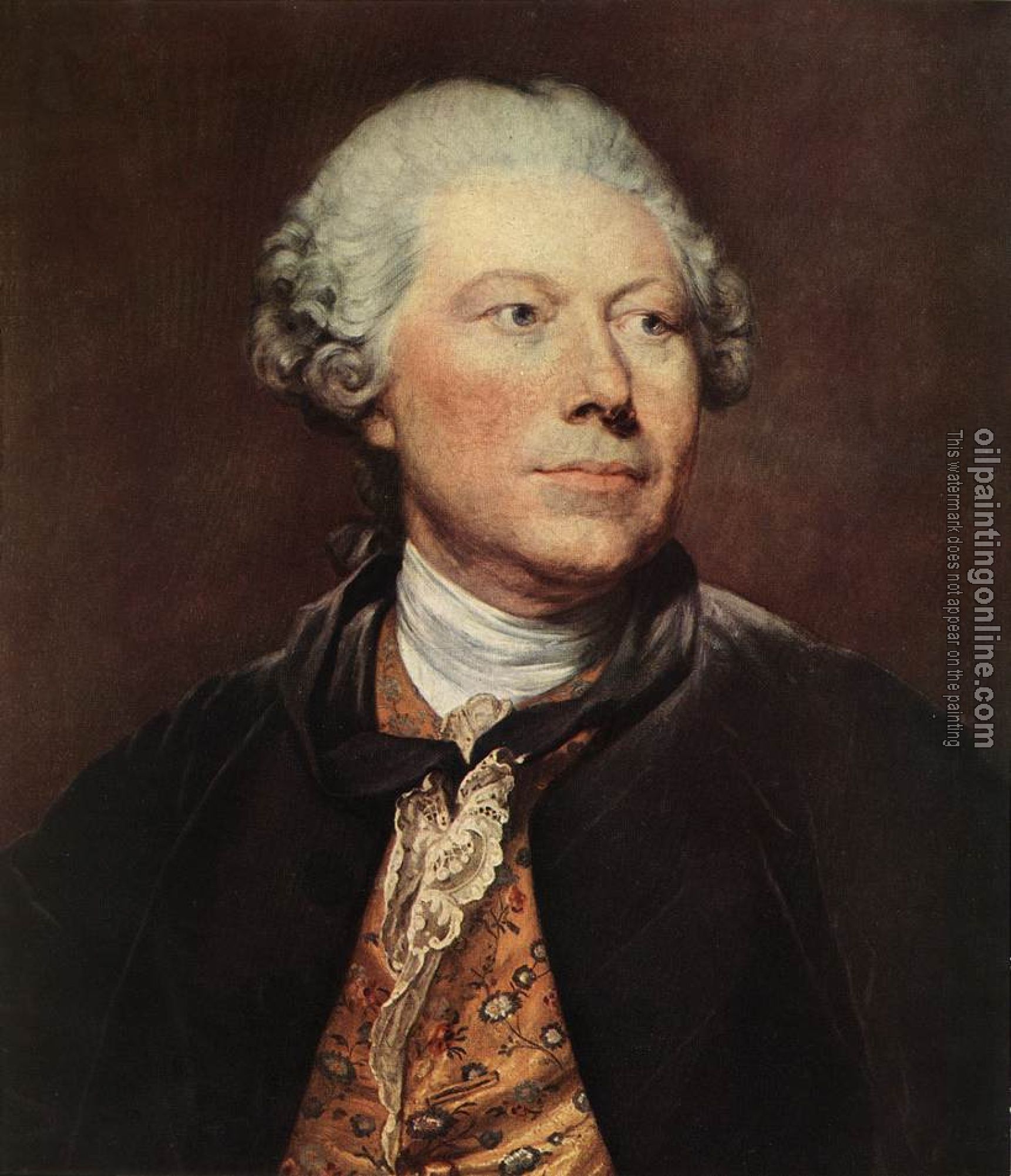 Greuze, Jean-Baptiste - Portrait of Georges Wille